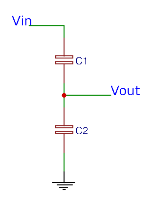 Capacitive voltage divider