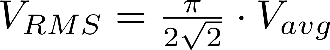 RMS Voltage Electronics BasicTables